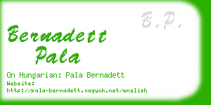 bernadett pala business card